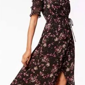 Kensie Black Floral Maxi Dress